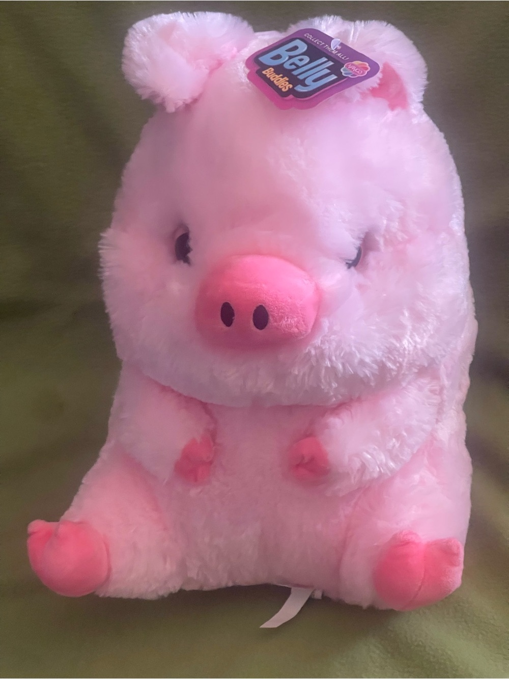 Plush Pink Pig Stuffed Animal - Soft Cuddly Plush Toy
